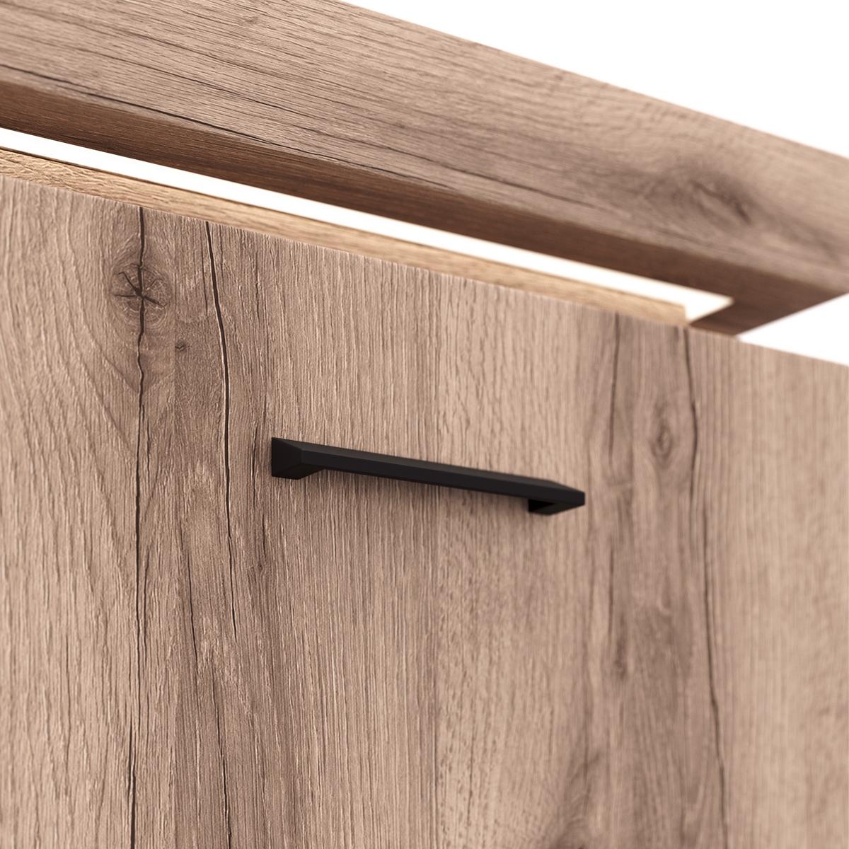 Tv-element Vancouver, Barva Hrasta, Led - barve hrasta/antracit, Moderno, kovina/leseni material (156/57/44cm) - Mömax