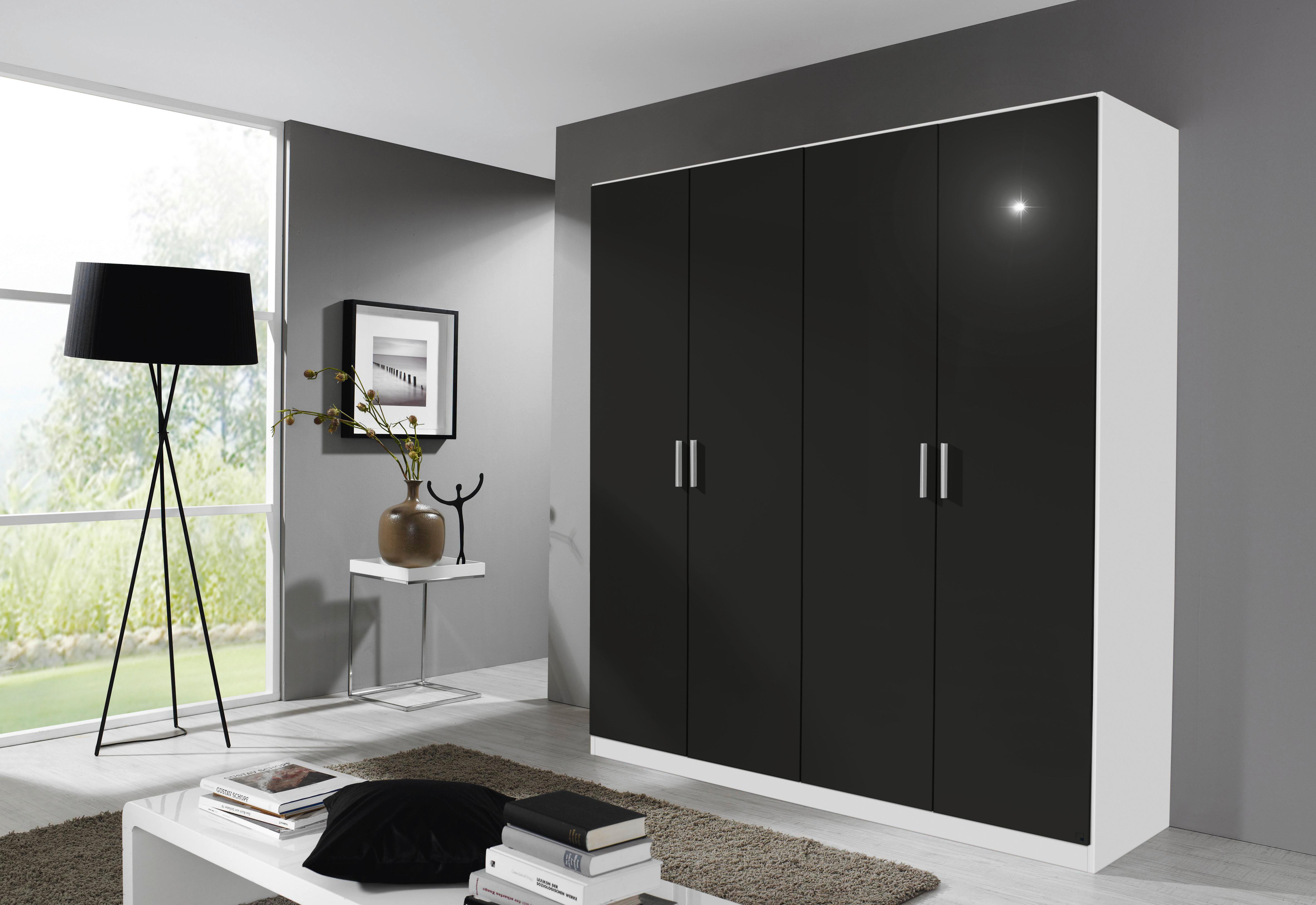 Ormar S Klasičnim Vratima Berlin - bijela/siva, Moderno, drvni materijal/plastika (181/197/54cm) - Modern Living