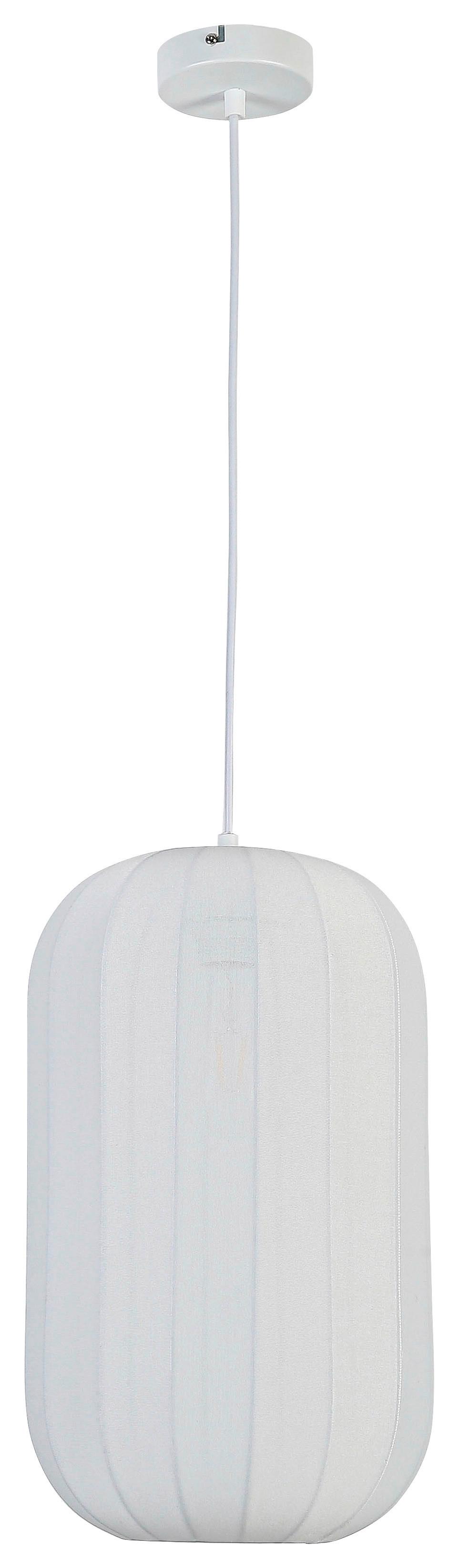 HÄNGLAMPA STOIU - vit, Modern, metall/textil (25/120cm) - Mömax