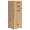 Komoda Multi - hrast Artisan/crna, Moderno, drvni materijal/plastika (45/115/40cm) - Modern Living