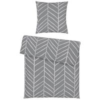 Bettwäsche Marble in Grau ca. 135x200cm - Grau, KONVENTIONELL, Textil (135/200cm) - Modern Living