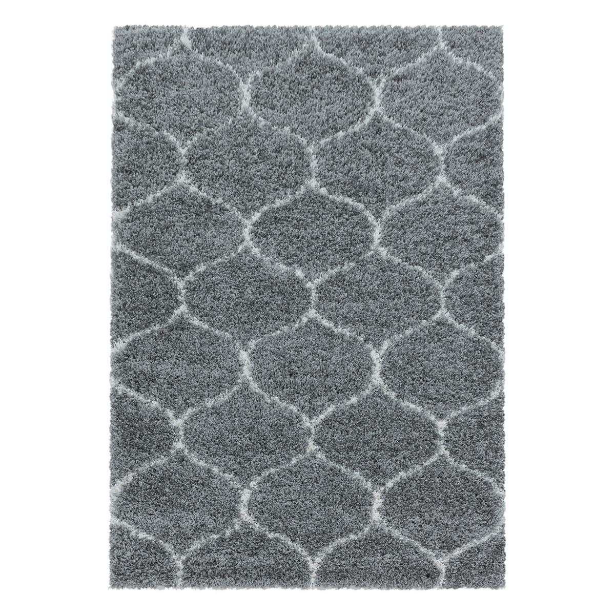 Webteppich Salsa Grau ca. 80x250cm - Grau, Design, Textil (80/250cm)