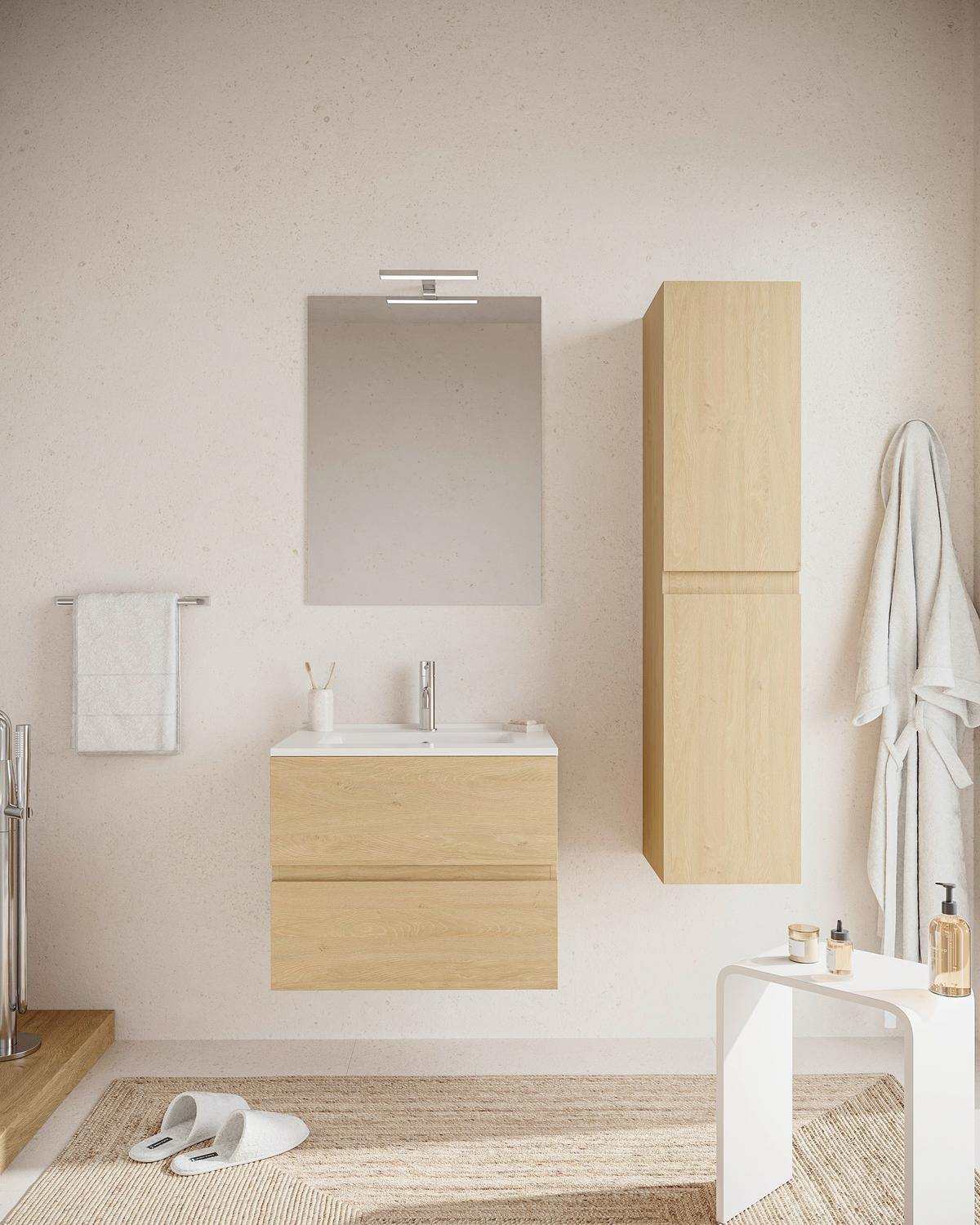 Element Ispod Umivaonika Easy - divlji hrast/antracit, Moderno, drvni materijal (60/51/46cm)