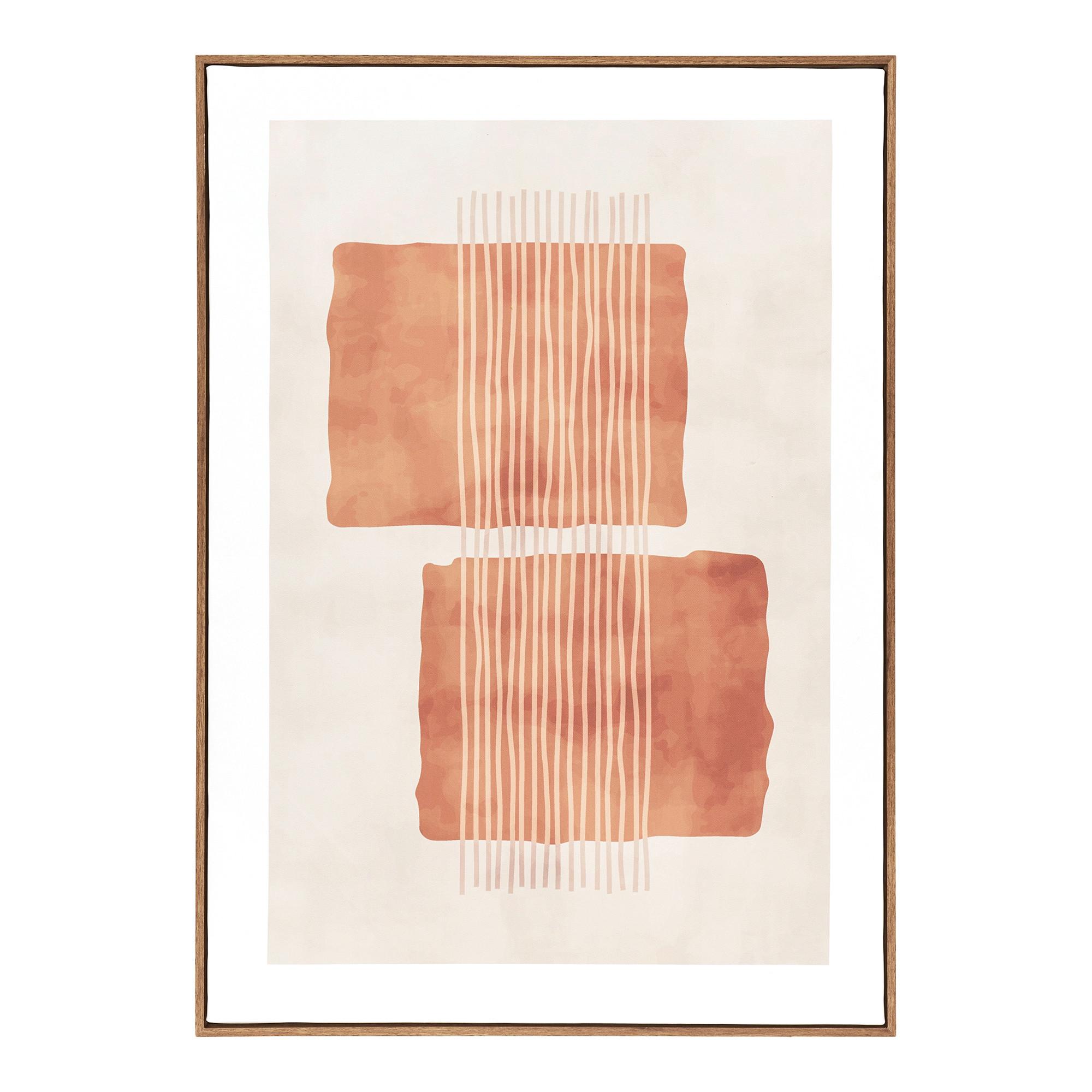 Leinwandbild Mina Canvas Print Beige ca. 50x70cm - Beige/Naturfarben, Basics, Holzwerkstoff/Textil (50/70/2,5cm)