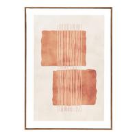 Leinwandbild Mina Canvas Print Beige ca. 50x70cm - Beige/Naturfarben, Basics, Holzwerkstoff/Textil (50/70/2,5cm)