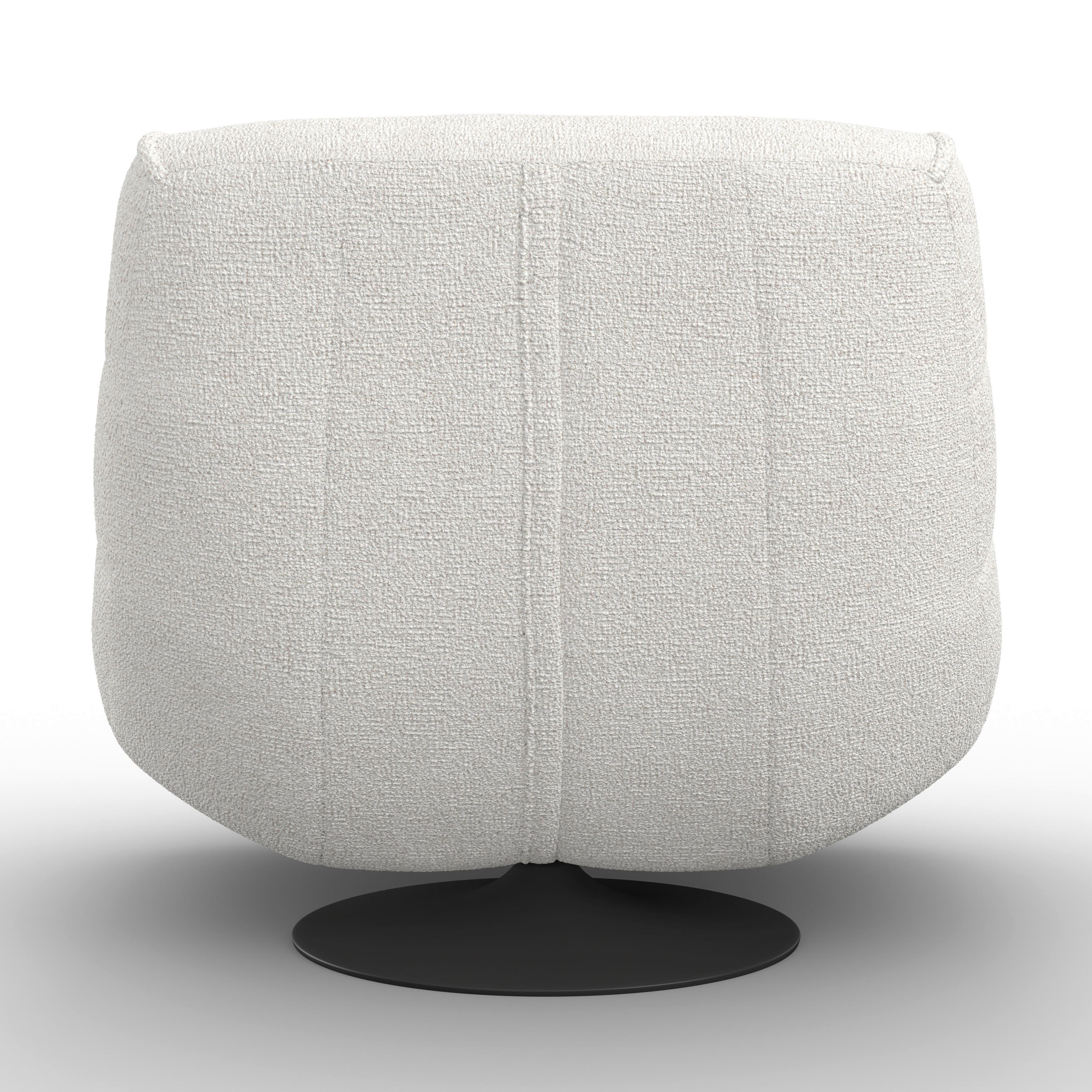 RELAXFÅTÖLJ LORENA - ljusgrå/svart, Modern, metall/textil (101/83/95cm) - Bessagi Home