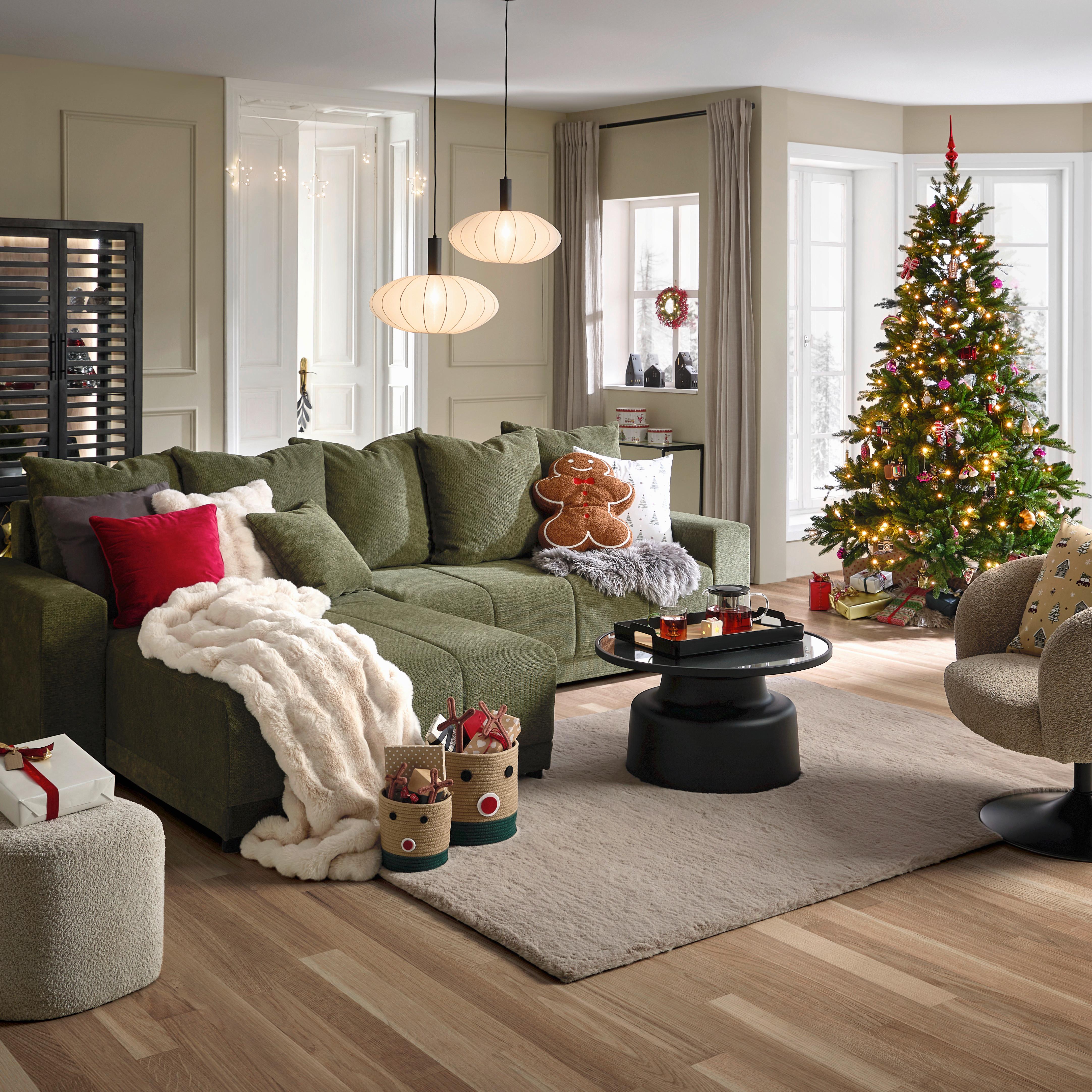 PÄLSPLÄD BELLA - naturfärgad, Modern, textil (130/180cm) - Premium Living