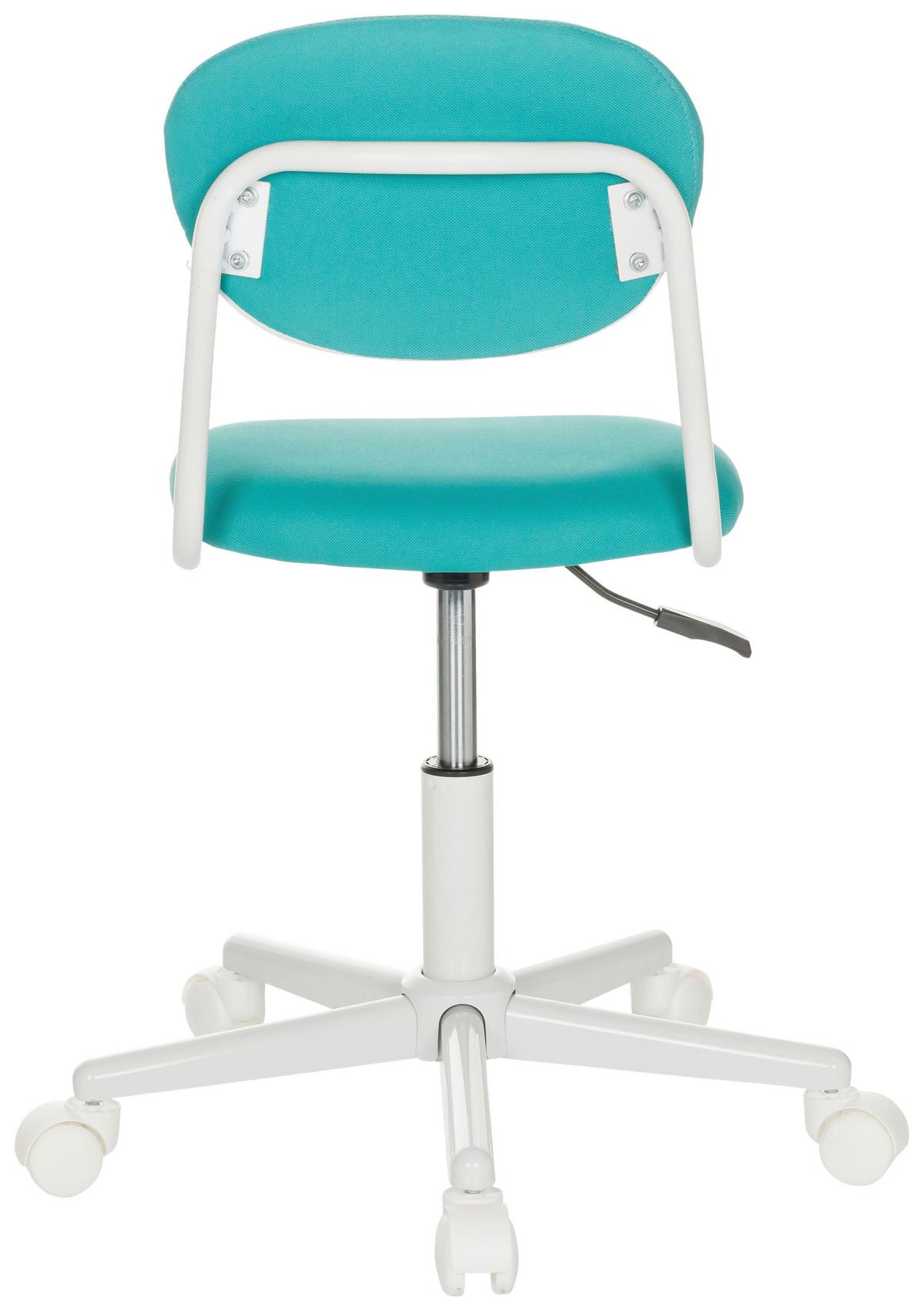 Otroški Vrtljivi Stol Kiddy Base I, Turkizna - turkizna/bela, Basics, umetna masa/tekstil (60/72-83/60cm) - MID.YOU