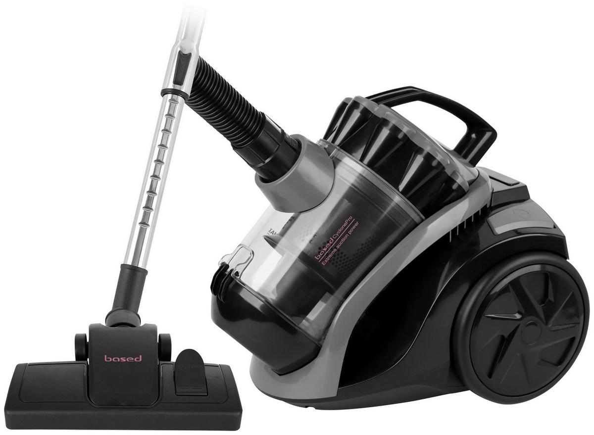 Porszívó Sufe - fekete/szürke, Basics, műanyag/fém (33/25/29cm) - Based