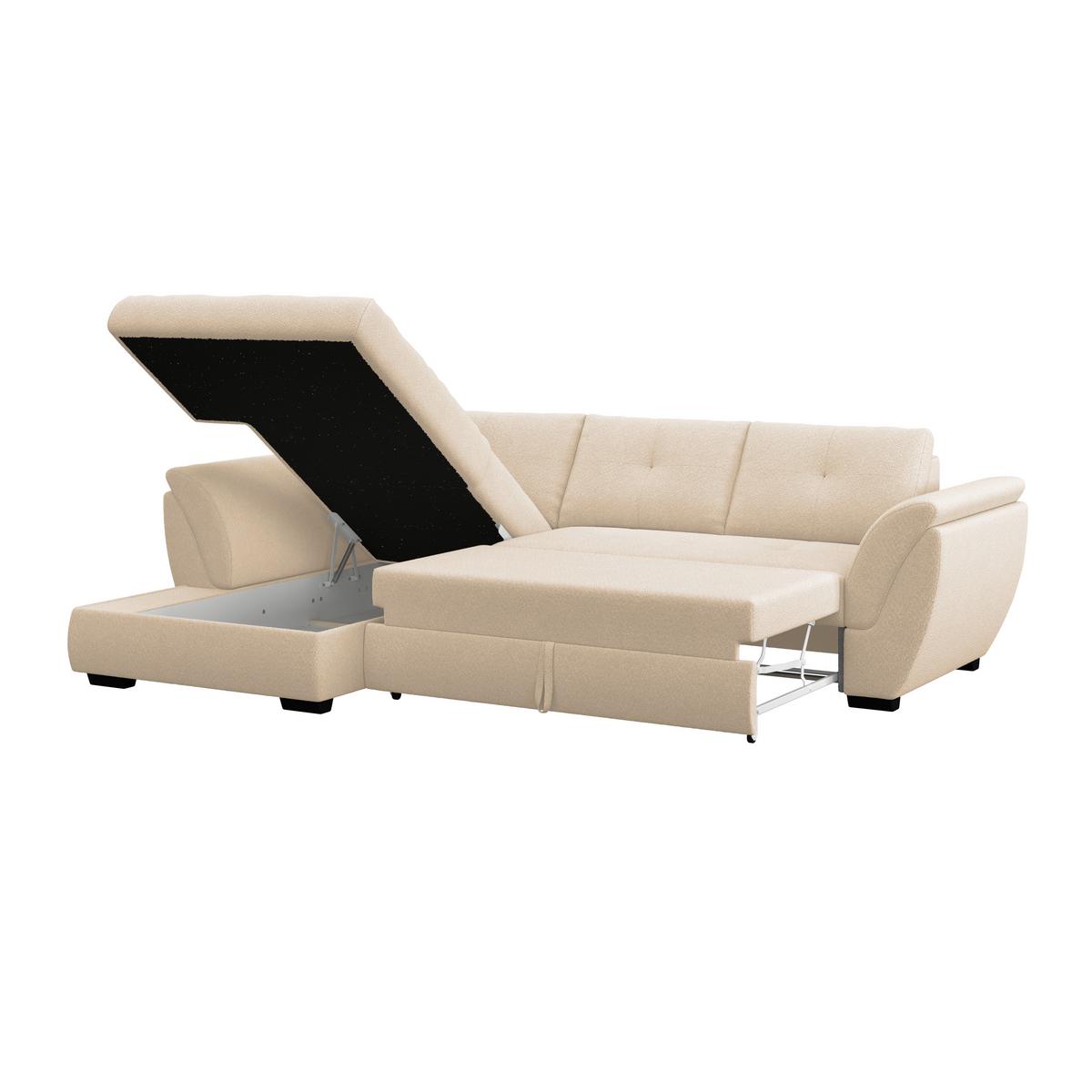 Kutna Garnitura Berisso - bež/crna, Konvencionalno, tekstil/plastika (187/278cm) - Ondega