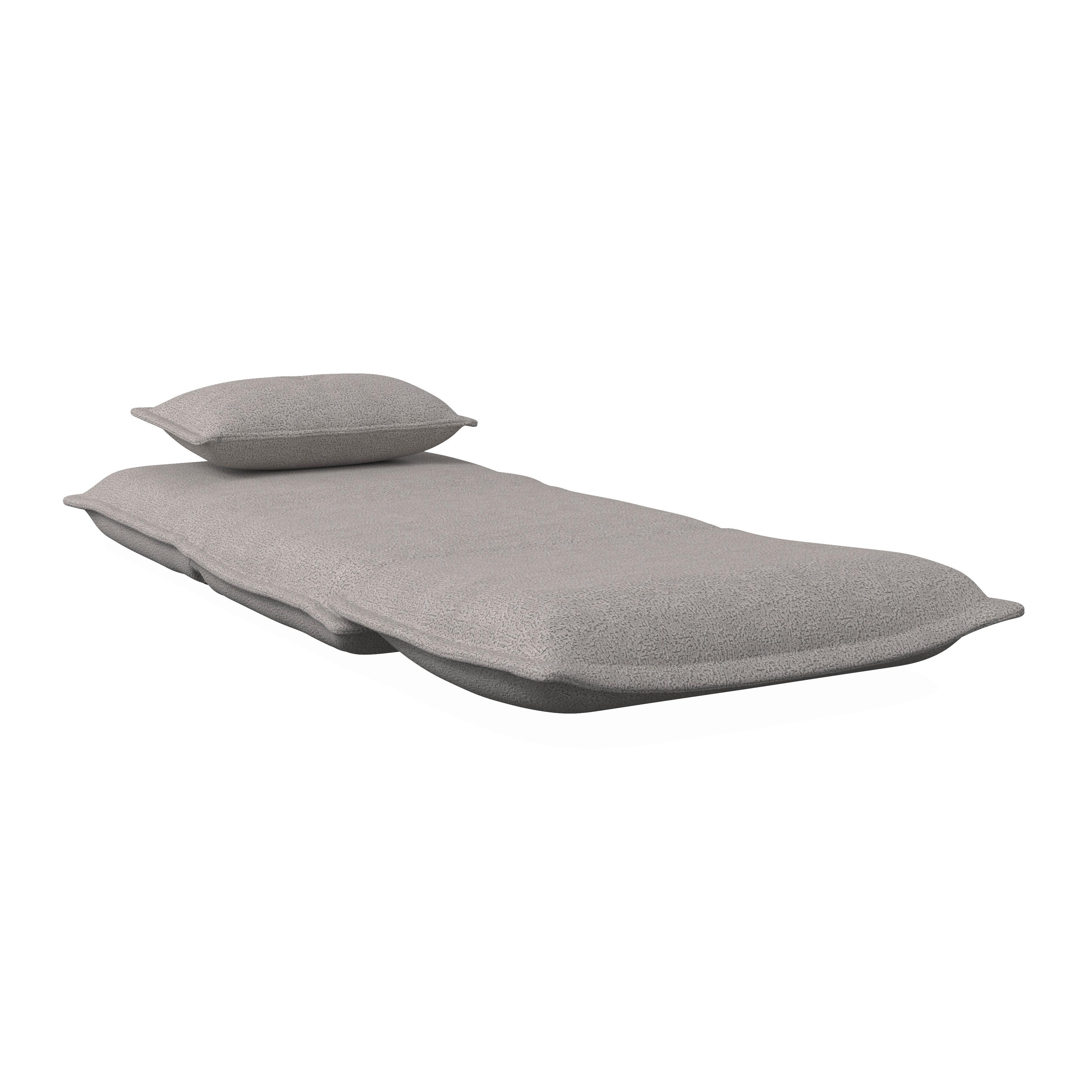 BÄDDFÅTÖLJ TAMARA - ljusgrå, Modern, metall/textil (82/31/69cm) - Bessagi Home