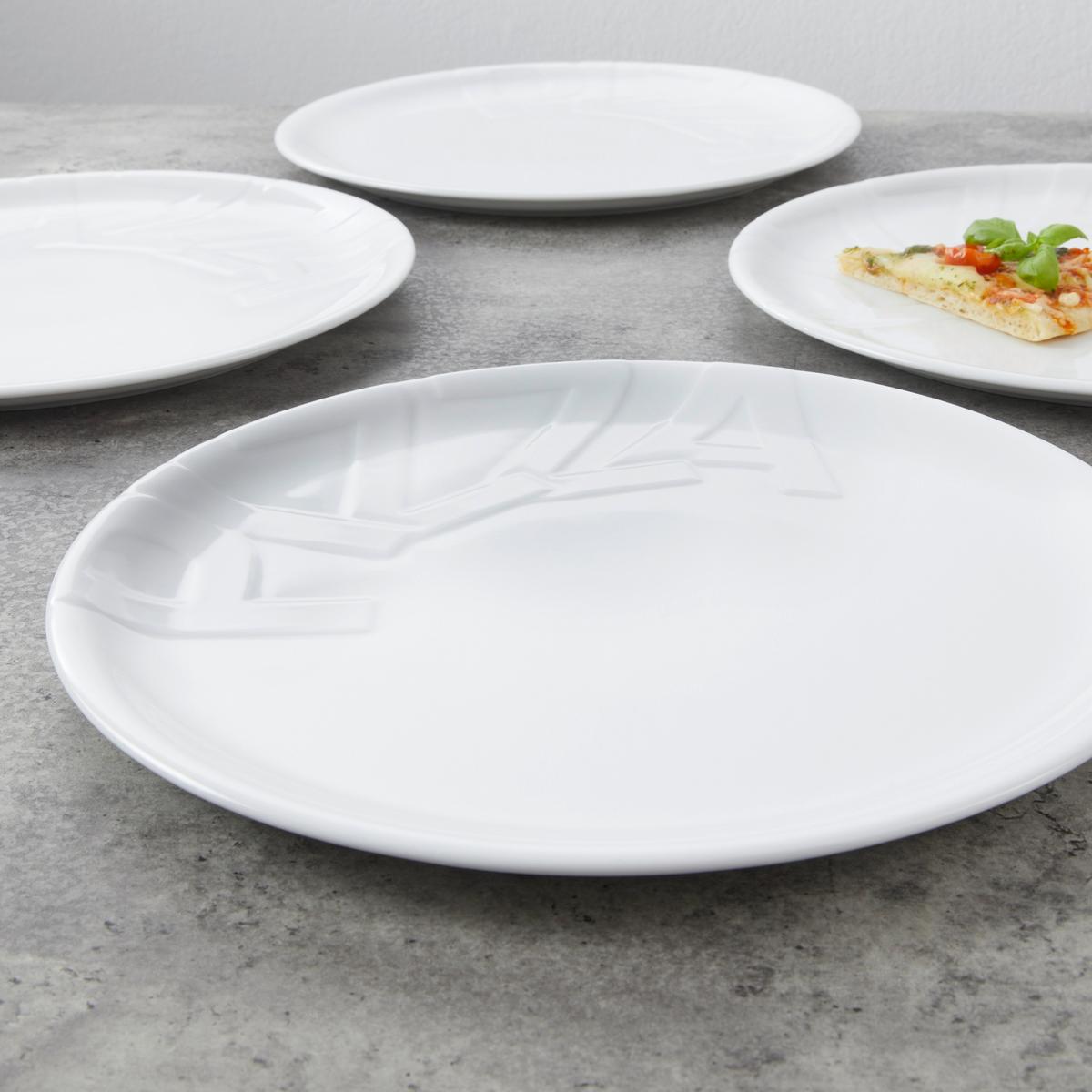 Set Krožnikov Za Pico Gourmet, 4-Delni - bela, keramika (32cm) - Creatable