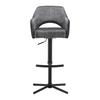 BARPALL VALLETTA - svart/antracit, Klassisk, metall/textil (57/92-119/52cm) - Premium Living