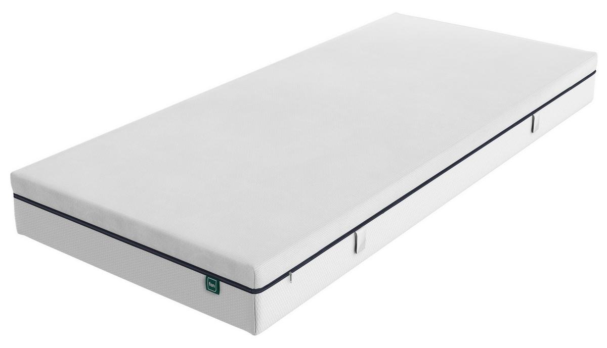 MATERAC Z PIANKI KOMFORT MAX FOAM - biały, Konventionell, tkanina (80/200cm) - FAN