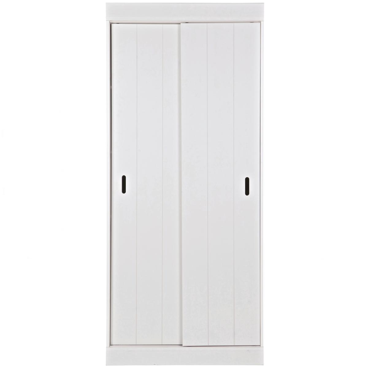 Schrank Row Weiß - Weiß, Basics, Holz (85/195/44cm) - MID.YOU