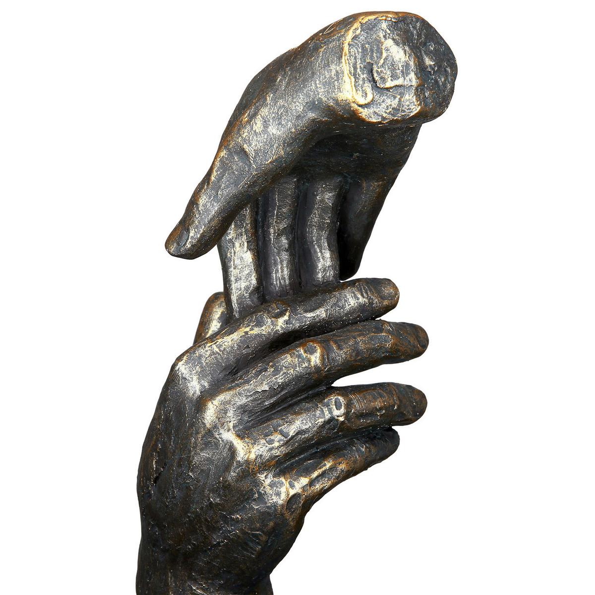 Skulptur Bronzefarben - Cognac, Basics, Kunststoff (13/21/7cm)