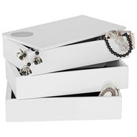 Schmuckbox Joris in Weiß - Weiß, MODERN, Holzwerkstoff (19,1/11,8/12,7cm) - Mömax