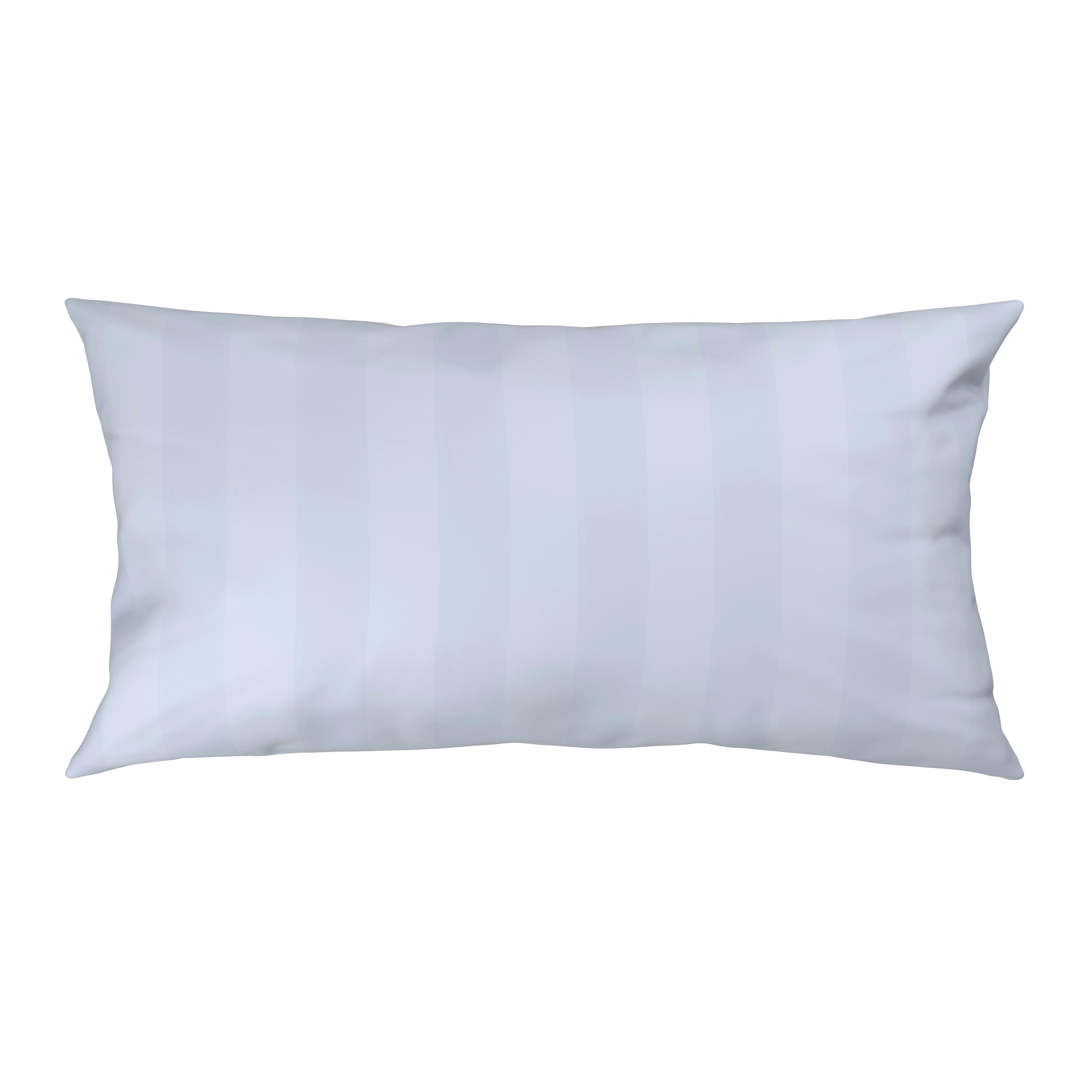 Kissenhülle Xenia Streif Weiß ca. 40x80cm - Weiß, MODERN, Textil (40/80cm) - Premium Living