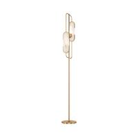 STEHLEUCHTE MARMO - Weiss/Goldfarben, Trend, Stein/Metall (23/160cm) - MAYTONI