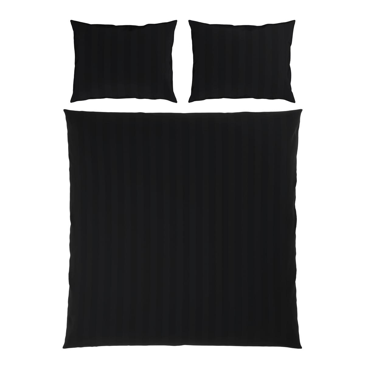 Posteljnina Xenia Streif Xxl, Črna, 2x60/80, 200/200 - črna, Moderno, tekstil (200/200cm) - Premium Living