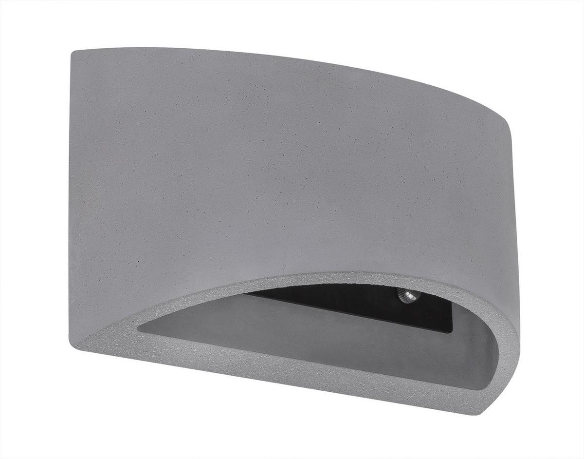 Falilámpa 20/8,8/12 - szürke, Design, kő (20/8,8/12cm) - Globo