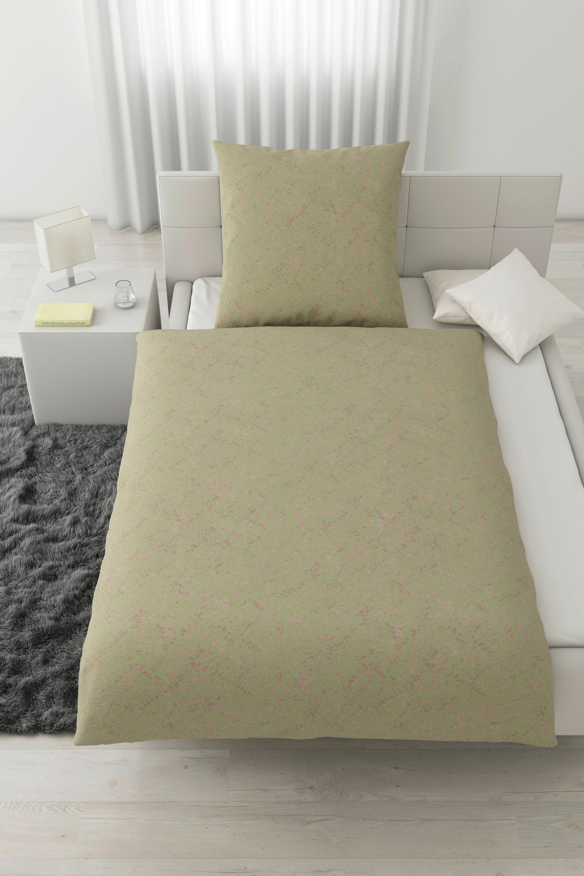 Bettwäsche Lorita Lindgrün ca. 135x200cm - Grün, Textil (135/200cm) - Modern Living