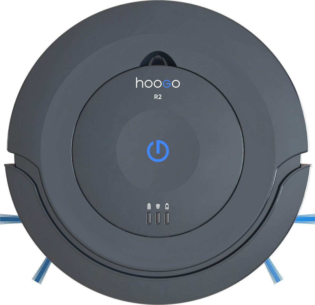 ROBOT ODKURZAJĄCY HOOGO RO 201 - niebieski/ciemnoszary, Konventionell, tworzywo sztuczne (28,5/7cm)