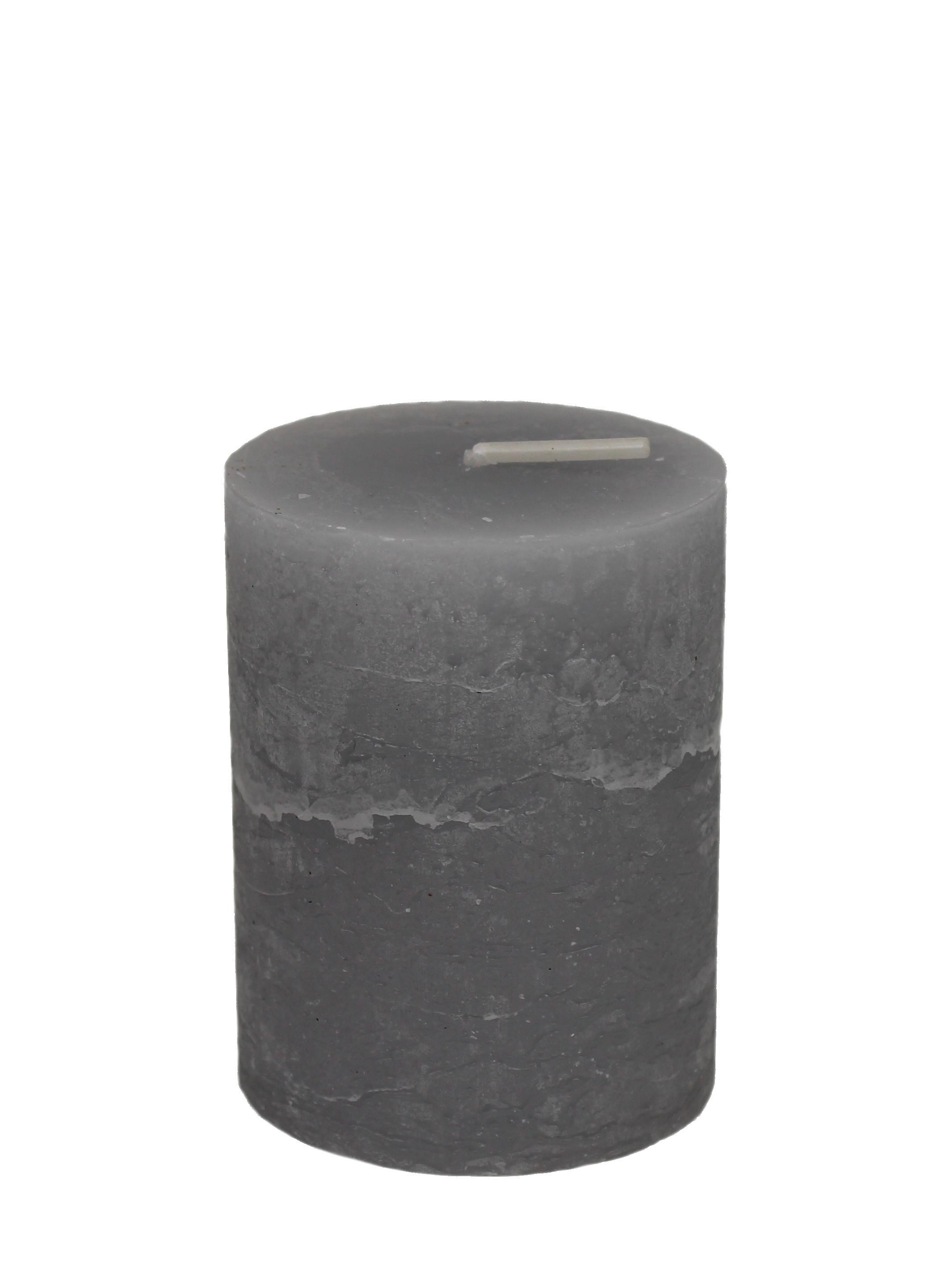 Tömbgyertya Lia - világosszürke, Modern, textil/természetes anyagok (6.8/9cm) - Premium Living
