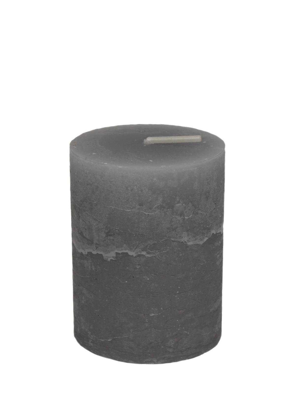 Velika Sveča Lia - svetlo siva, Moderno, tekstil/naravni materiali (6.8/9cm) - Premium Living