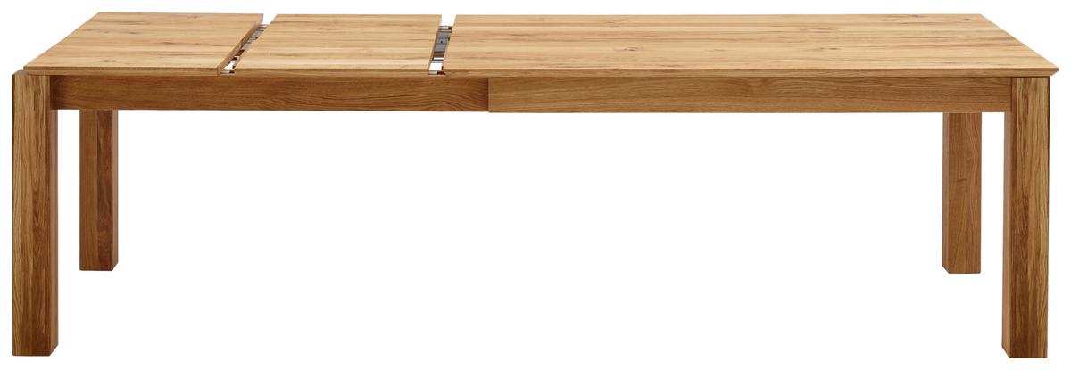 STÓŁ DO JADALNI FAMILIA - kolor dębowy, Konventionell, drewno (160-260/100/76cm) - Linea Natura