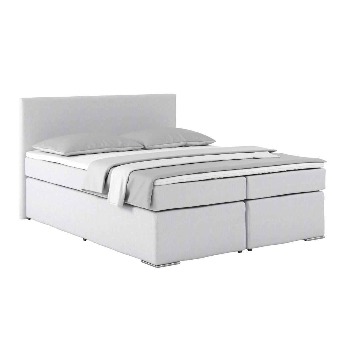 Boxspring Krevet Nero - boje kroma/boje šampanjca, Konvencionalno, tekstil/metal (160/200cm) - Best Price