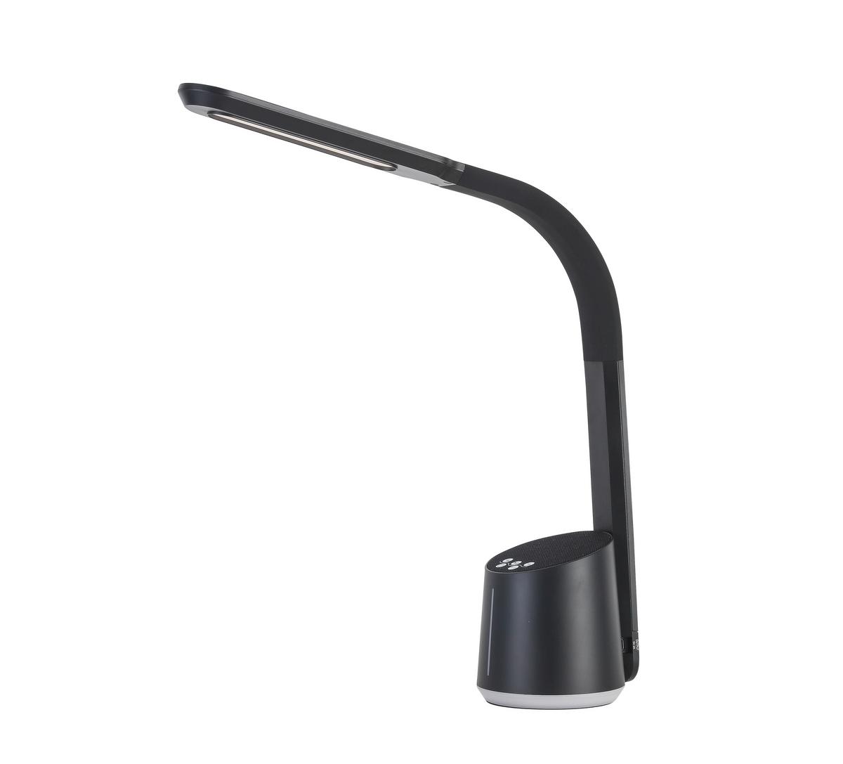 Lampă de birou cu LED Teodoro - negru, Modern, plastic (12/39/42cm) - Premium Living