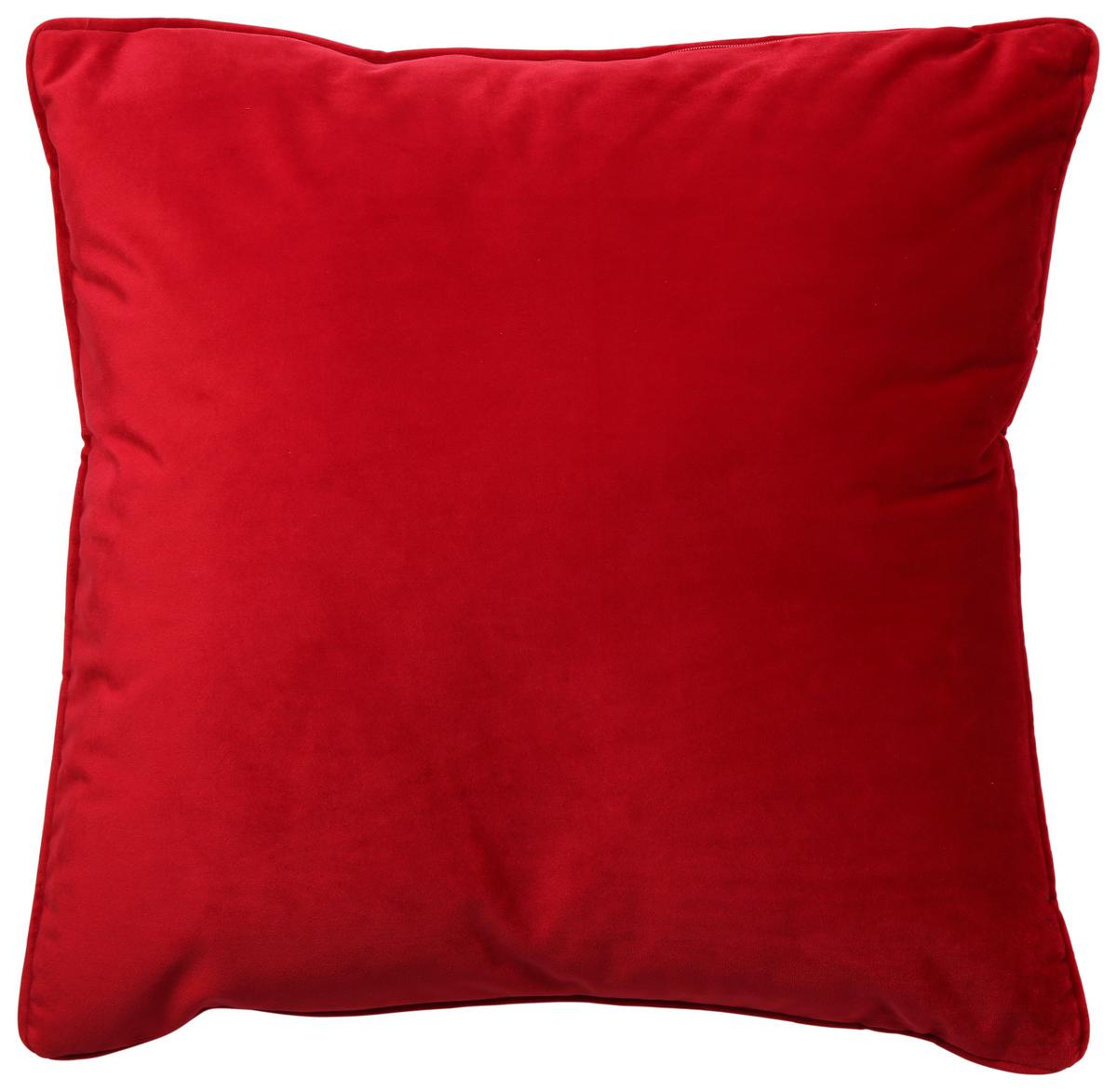 Zierkissen Viola in Rot ca. 45x45cm - Rot, KONVENTIONELL, Textil (45/45cm) - Premium Living