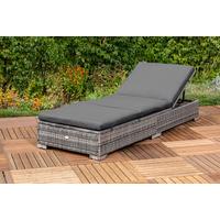 Vrtni Ležalnik Multiliege, Siva - siva, Moderno, kovina/umetna masa (195/26/73cm) - Gardenson