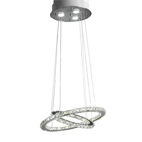 Led Függőlámpa 4809/s - krómszínű, Design, fém (45/120cm)