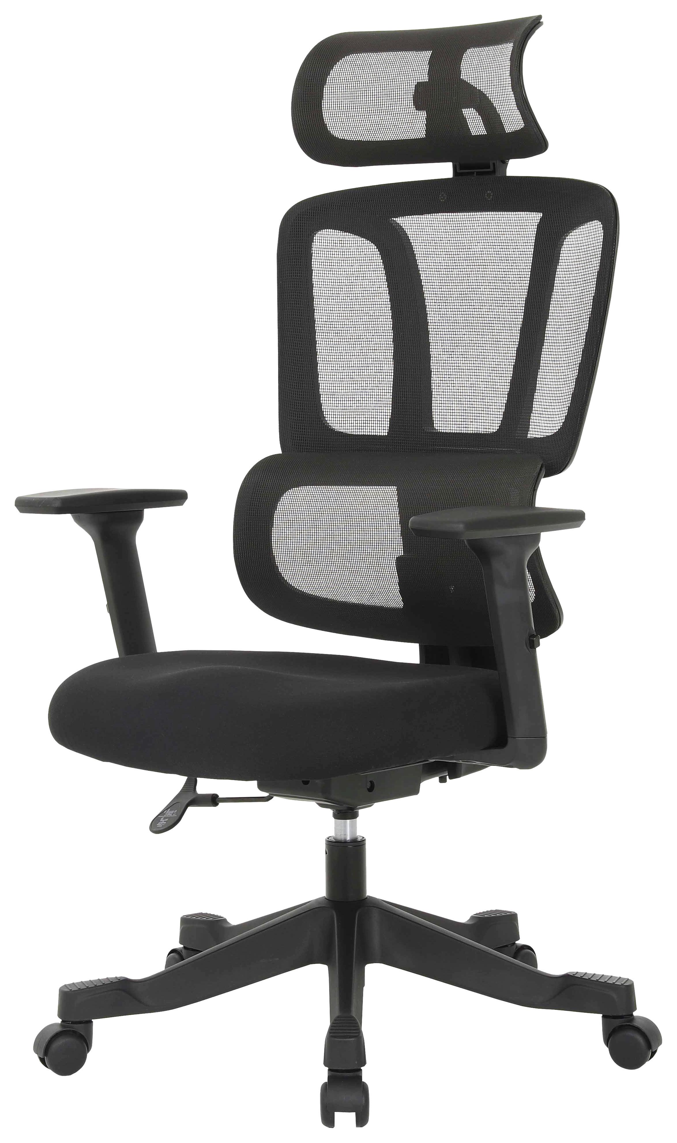 SNURRSTOL NOEMI - svart, Design, metall/trä (65/122-130/62cm) - Mömax