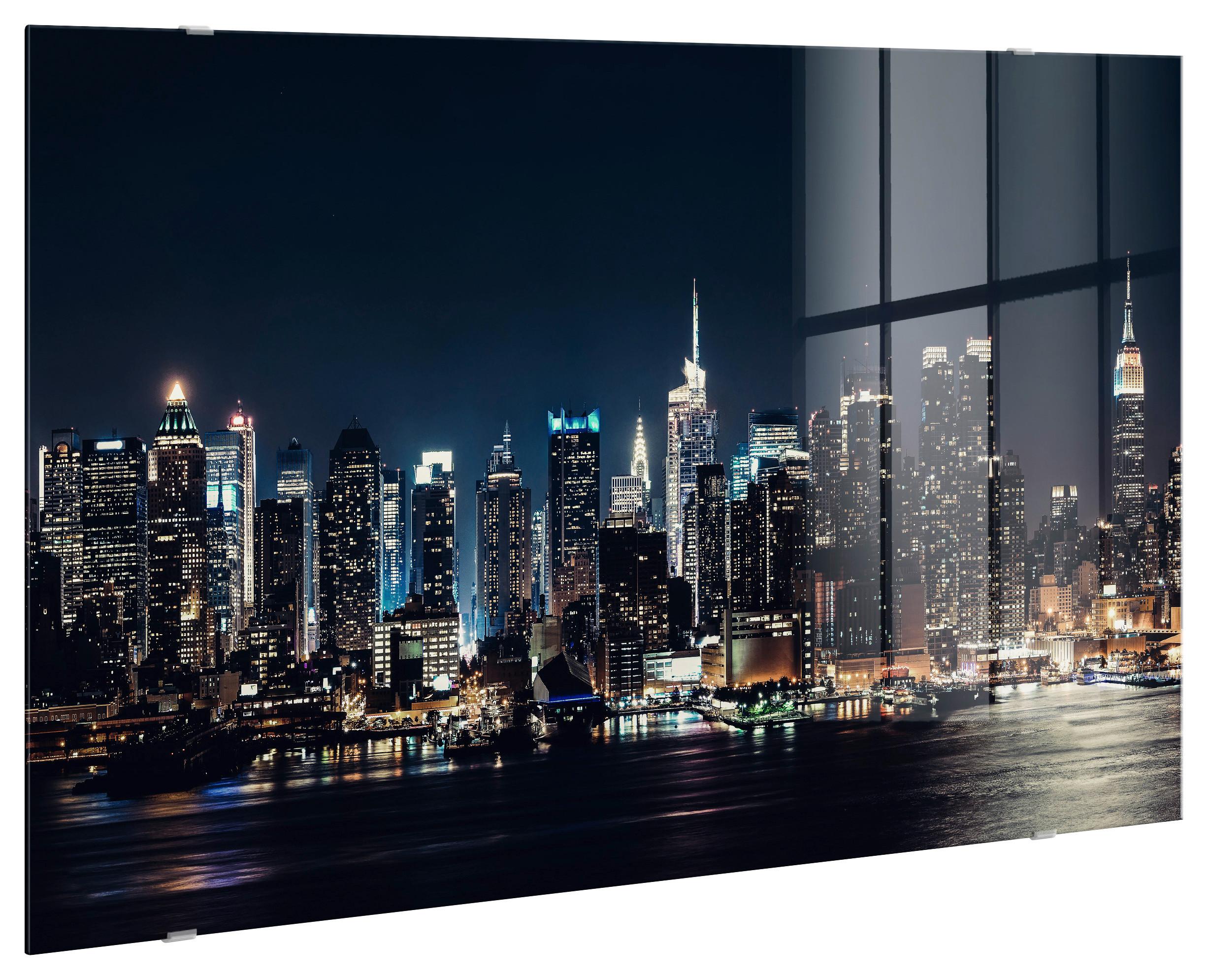 Glasbild Vetro ca. 70x100cm - Multicolor, Glas/Papier (100/70cm) - Modern Living