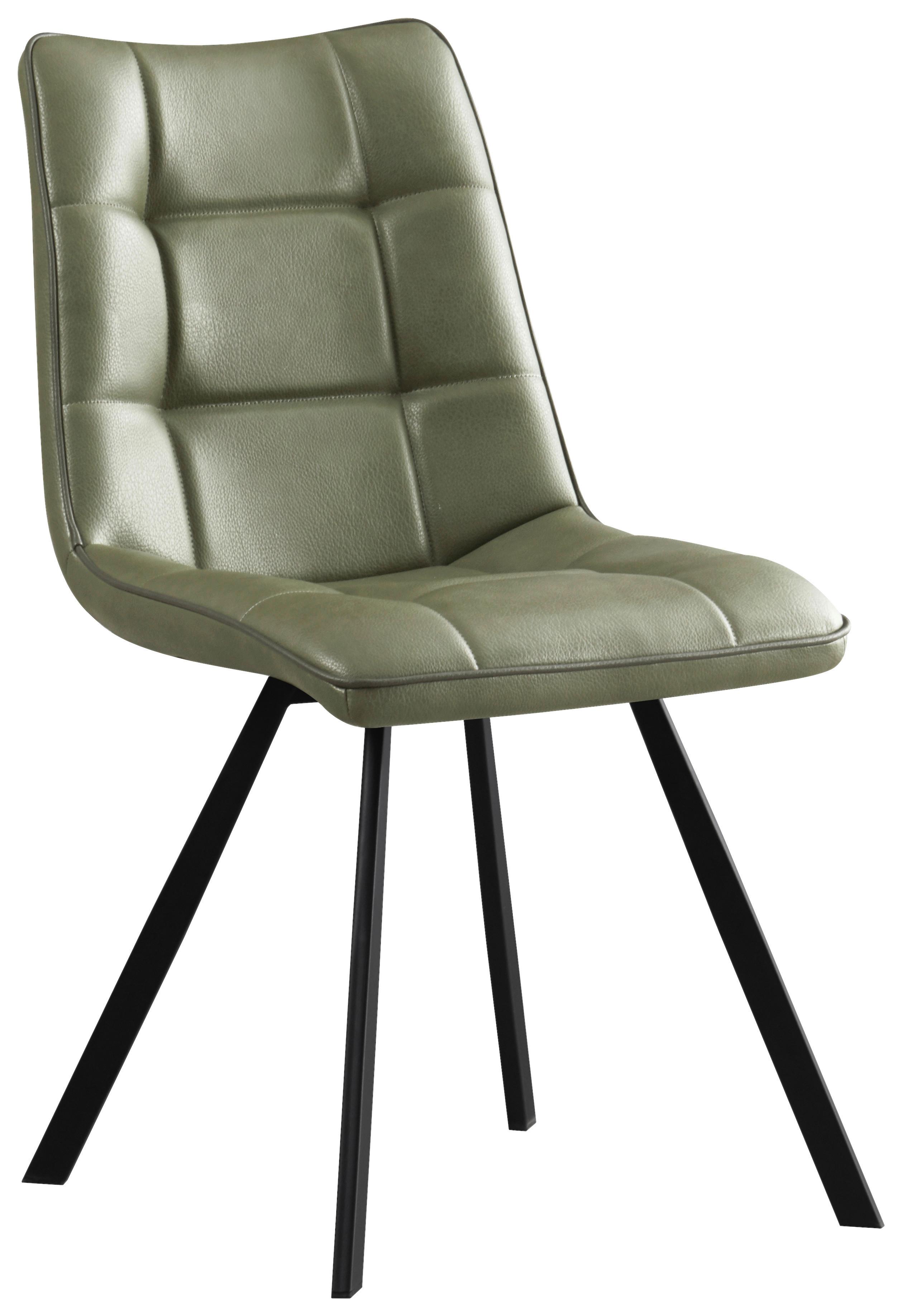 Stolica Bond - zelena/crna, Basics, drvo/metal (47/86/61cm) - Mömax