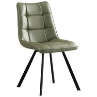 Scaun BOND - verde/negru, Basics, lemn/metal (47/86/61cm) - Mömax