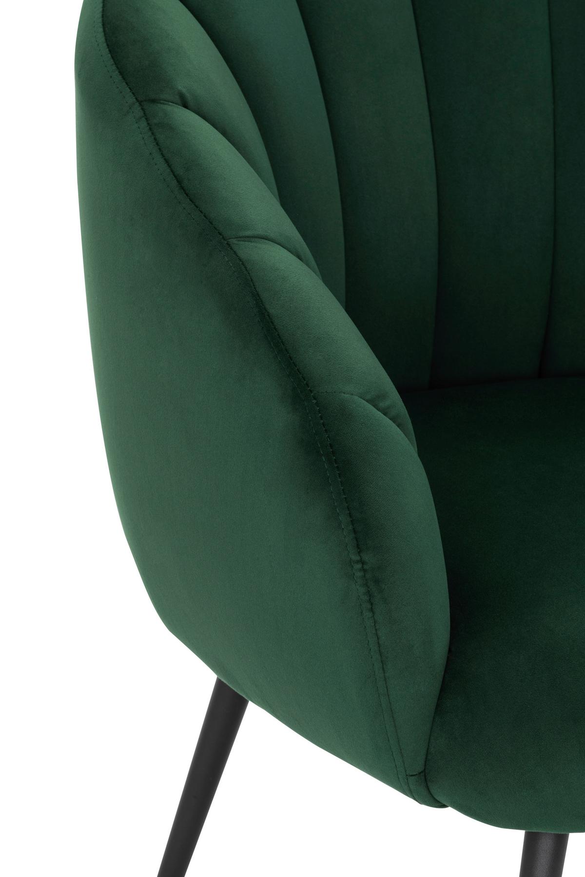 FOTEL KOKTAJLOWY KIRA - zielony/niebieski, Modern, metal/tkanina (67/80/78cm) - Livetastic
