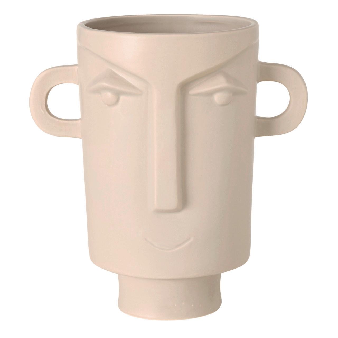 Übertopf Brosyo in Beige - Beige, MODERN, Keramik (22/15cm) - Modern Living