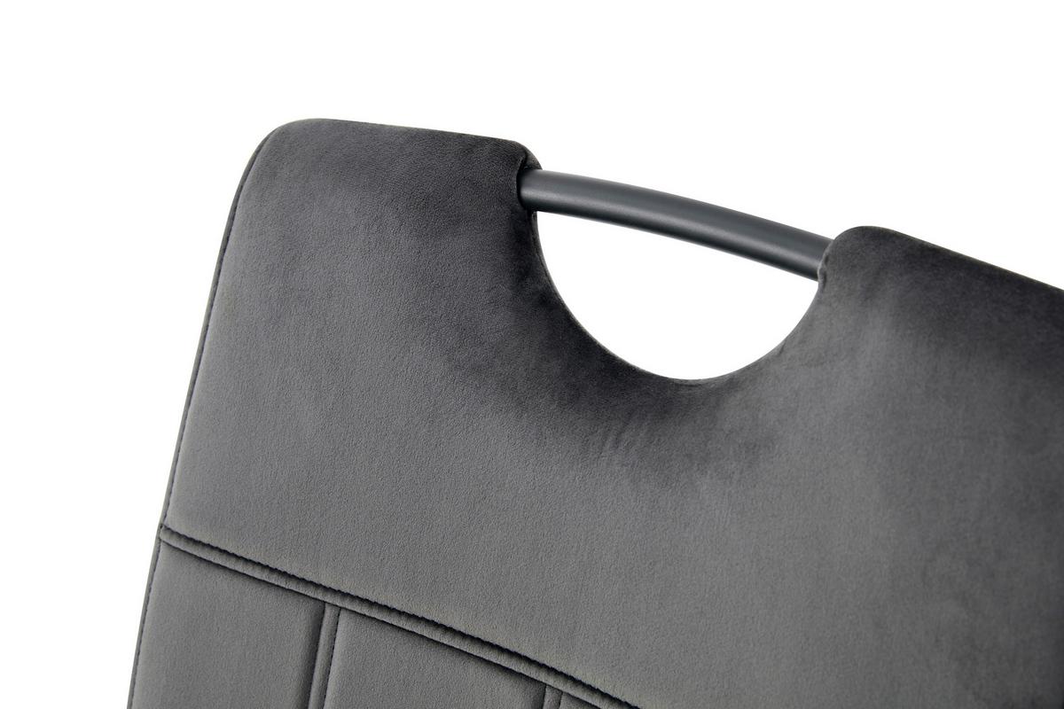 Set Nihajnih Stolov Lisa, Antracit, 2 Kos - črna/antracit, Moderno, kovina/tekstil (43/98/61cm) - MID.YOU