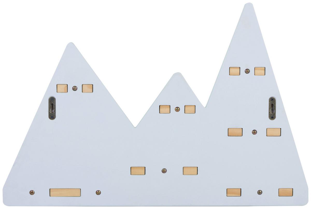 REGAŁ ŚCIENNY BAMBI - kolor naturalny/miętowy, Modern, materiał drewnopochodny/drewno - Ben'n'jen