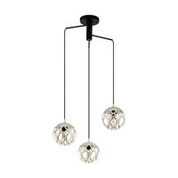 Hängeleuchte 99073* Mirtazza - Champagner/Schwarz, Konventionell, Metall (59/110cm) - Eglo