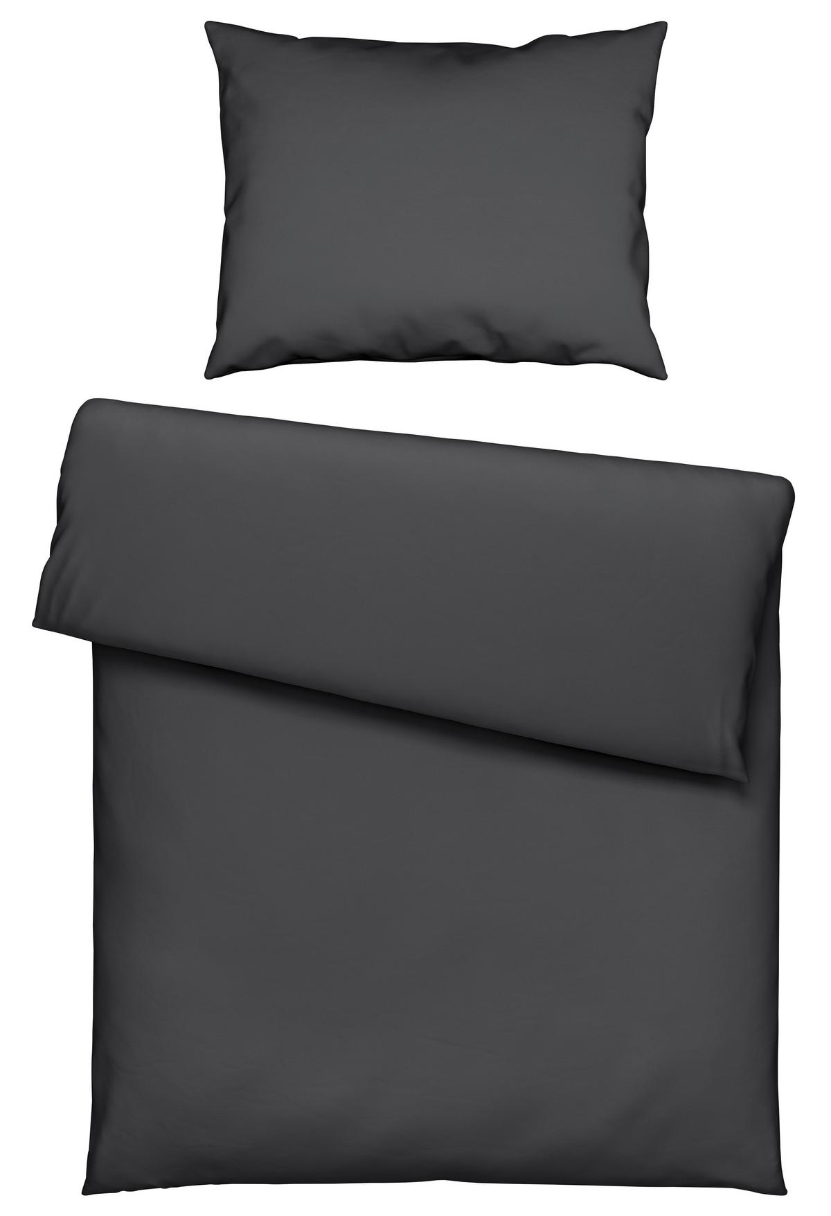 Posteljnina Stone Washed Uni, Antracit, 60/80, 140/200 - antracit, Romantika, tekstil (140/200cm) - Modern Living