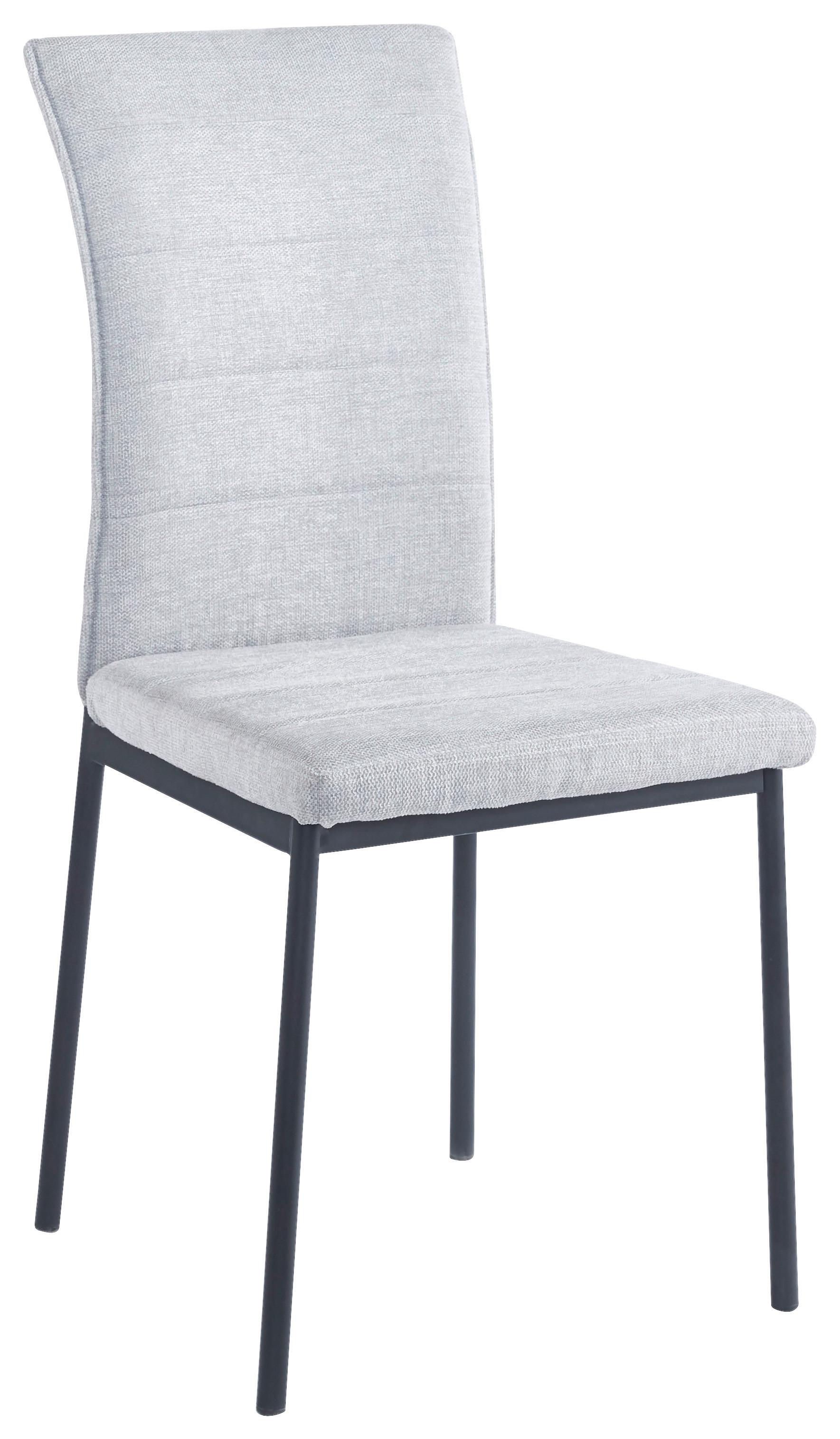 KRZESŁO JORDAN  -EXKLUSIV- - jasnoszary/czarny, Design, metal/tkanina (44/95/57cm) - Carryhome