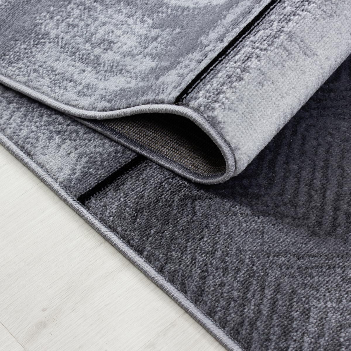 Webteppich Plus Black Schwarz ca. 160x230cm - Schwarz, KONVENTIONELL, Textil (160/230cm) - Novel