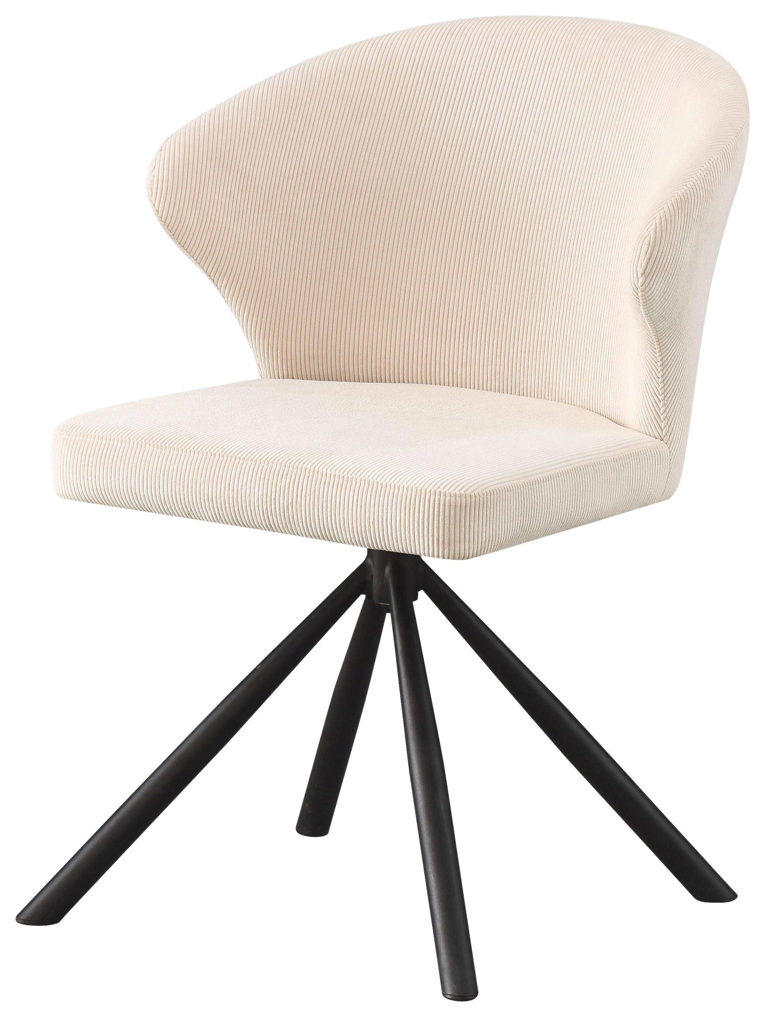 STOL JANA -BASED- - beige/svart, Lifestyle, metall/textil (55/81,5/58cm) - Based