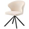STOL JANA -BASED- - beige/svart, Lifestyle, metall/textil (55/81,5/58cm) - Based