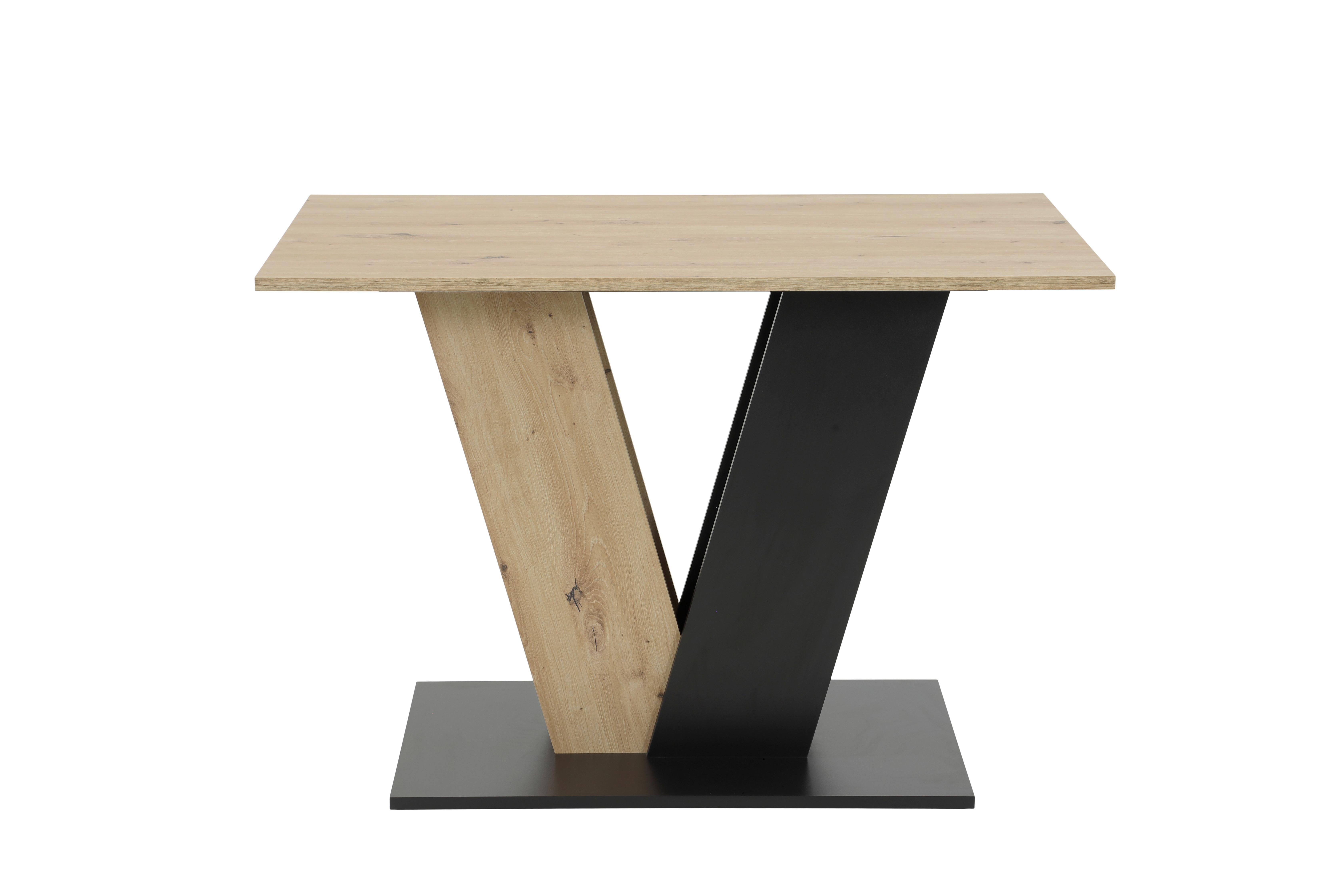 ESSTISCH JUDITH T - Schwarz/Eiche Artisan, MODERN, Holzwerkstoff (110/76/68cm) - P & B